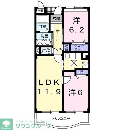 トゥジュール・ヴェールの物件間取画像